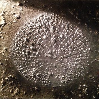 Malerei mit dem Titel "fossile.jpg" von Christine Birobin, Original-Kunstwerk, Sprühfarbe