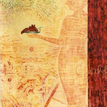 Painting titled "Geschenk aus Ägypten" by Helmut Bischof, Original Artwork, Wax