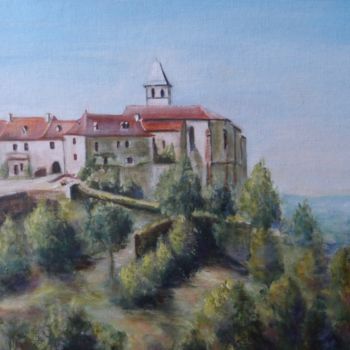 Pittura intitolato "Village du Puy de D…" da Jean Barace, Opera d'arte originale