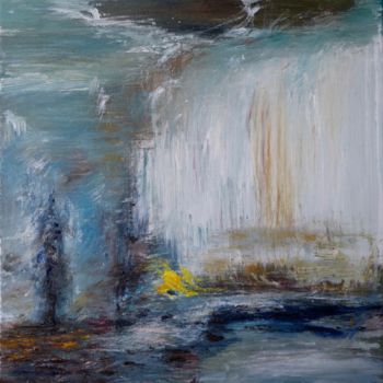 Painting titled "Hommage à Zao Wou-ki" by Jean Barace, Original Artwork