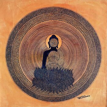 제목이 "Bodhi Mandala 1"인 미술작품 Bodhi Selvam로, 원작, 아크릴