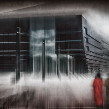 Photographie intitulée "Les visiteurs" par Bogdan Kotewicz, Œuvre d'art originale, Photographie numérique Monté sur Aluminium