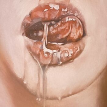 Painting titled "honey" by Borys Gierlinski, Original Artwork, Oil