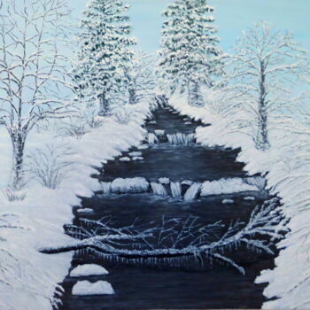 Ζωγραφική με τίτλο "Winter" από Bosa Steinert, Αυθεντικά έργα τέχνης, Λάδι