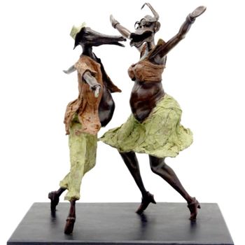 Sculpture intitulée "Kien-Kiendé (Bonne…" par Boureima Ouedraogo, Œuvre d'art originale, Bronze