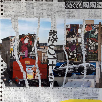 Collages titled "City Boys" by Boyfred, Original Artwork, Collages