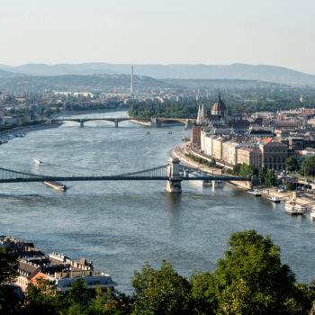 Fotografia zatytułowany „Panorama Budapesztu” autorstwa Bożena Bochenek, Oryginalna praca, Fotografia cyfrowa