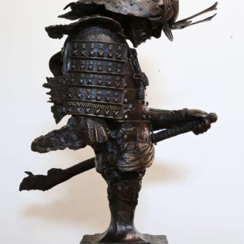 Sculpture intitulée "Samurai 'Ronin' Bro…" par Brandon Borgelt, Œuvre d'art originale, Bronze