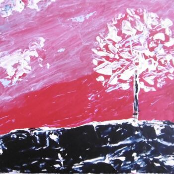 Painting titled "Arbre 2" by Brigitte Barcelo, Original Artwork, Acrylic