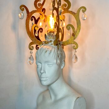 Sculpture titled "Ocean's queen" by Brigitte Dravet, Original Artwork, Resin