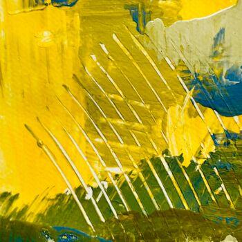 Peinture intitulée "Jaune soleil 2/3" par Brigitte Gagné, Œuvre d'art originale, Acrylique
