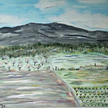 Malerei mit dem Titel "La Provence mon pays" von Brigitte Kölli, Original-Kunstwerk, Acryl