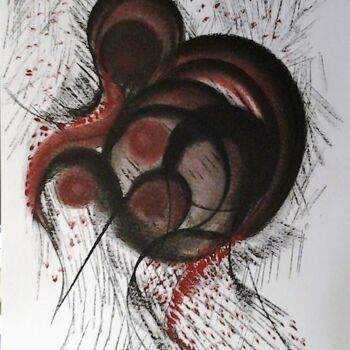 Drawing titled "robrima-1-6.jpg" by Brigitte Maillard (ROBRIMA), Original Artwork, Chalk