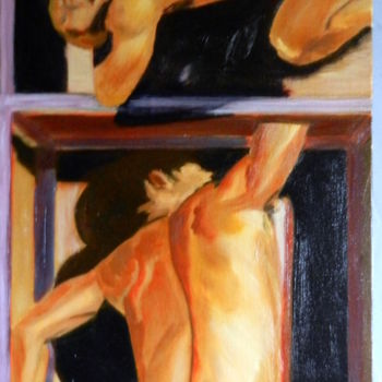 Peinture intitulée "Nus" par Brigitte Mathé (MBL), Œuvre d'art originale, Huile Monté sur Châssis en bois