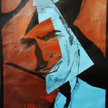 Κολάζ με τίτλο "Jean Dujardin - 1,…" από Brigitte Mathé (MBL), Αυθεντικά έργα τέχνης
