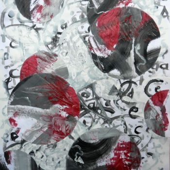 Ζωγραφική με τίτλο "Fusion Musicale 1" από Brigitte Mathé (MBL), Αυθεντικά έργα τέχνης, Ακρυλικό