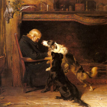 Peinture intitulée "Le long sommeil" par Briton Rivière, Œuvre d'art originale, Huile