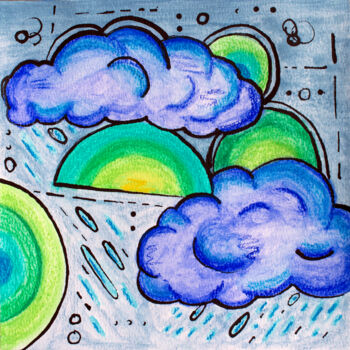 「After the storm」というタイトルの描画 Brittany Ellisによって, オリジナルのアートワーク, アクリル