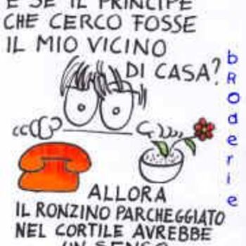 Dessin intitulée "ronzino nel cortile" par Pasero Rosanna, Œuvre d'art originale