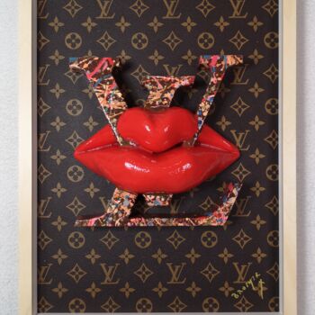 Escultura titulada "Kissed by Louis Vui…" por Brother X, Obra de arte original, Plástico