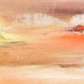 Peinture intitulée "SABLE ROSE" par Jacqueline Dobrugi, Œuvre d'art originale, Huile