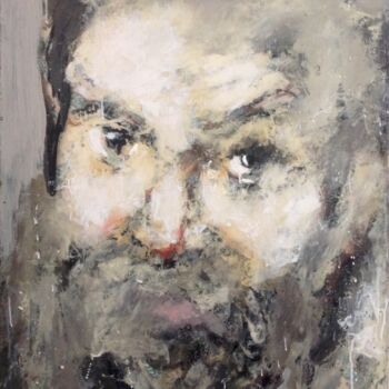 Pintura intitulada "Tableau Portrait Co…" por Bruno Raharinosy, Obras de arte originais, Acrílico