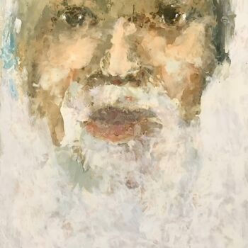 "Portrait de mémoire" başlıklı Tablo Bruno Raharinosy tarafından, Orijinal sanat, Akrilik