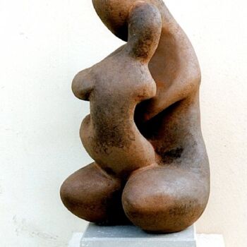 雕塑 标题为“mère et l'enfant” 由Bruno Prelat, 原创艺术品