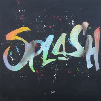 Painting titled "Splash" by Bubzzz Cavantou Benjamin, Original Artwork, Acrylic