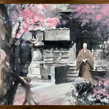 Pintura titulada "Between Seasons" por Christian Evers, Obra de arte original, Tinta Montado en Otro panel rígido