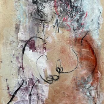 Painting titled "Beautiful Woman On…" by Cäcilie Von Manal, Original Artwork, Acrylic
