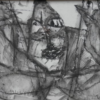 Рисунок под названием "SANS TITRE" - Gildas Cadic, Подлинное произведение искусства, Мел