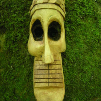 Sculpture intitulée "Isha" par Cambrousse, Œuvre d'art originale, Bois