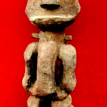 Rzeźba zatytułowany „voodoo # 63” autorstwa Cambrousse, Oryginalna praca, Drewno