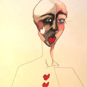 Drawing titled "unconditional" by Camille Joanny, Original Artwork, Marker