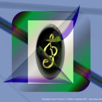 Digitale Kunst mit dem Titel "musical10p.jpg" von Florence Cariou, Original-Kunstwerk