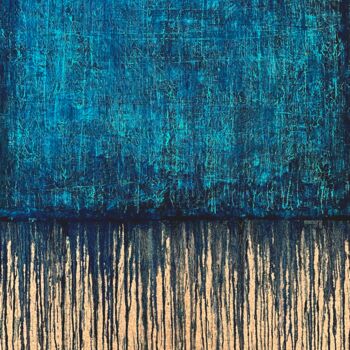 Картина под названием "Blue No. 6" - Carla Sá Fernandes, Подлинное произведение искусства, Масло