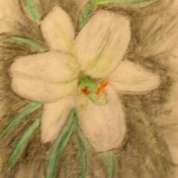 绘画 标题为“Easter Lily” 由Carlie Buehl, 原创艺术品