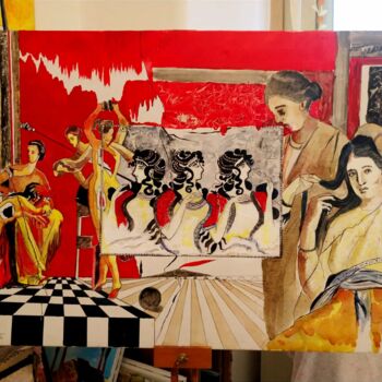 Painting titled "Classico d'Oriente" by Carlo Spampinato, Original Artwork, Oil