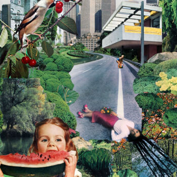 Collages titled "The Danger of A Dre…" by Carlos Canet Fortea, Original Artwork, Digital Print