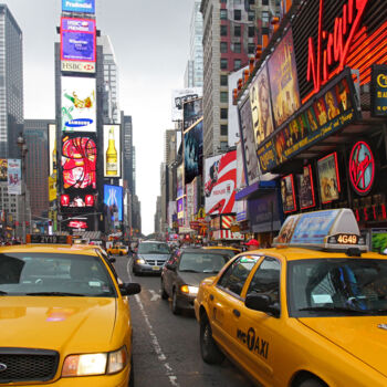 Fotografie getiteld "Times Square" door Carlos Canet Fortea, Origineel Kunstwerk, Digitale fotografie