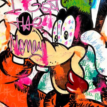 Malarstwo zatytułowany „Goofy in I Got The…” autorstwa Carlos Pun, Oryginalna praca, Akryl