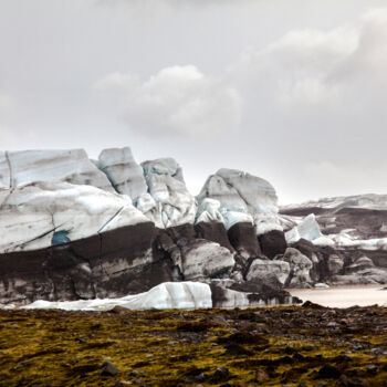 Fotografía titulada "Glacier" por Carmen Lazarescu, Obra de arte original, Fotografía digital Montado en Aluminio