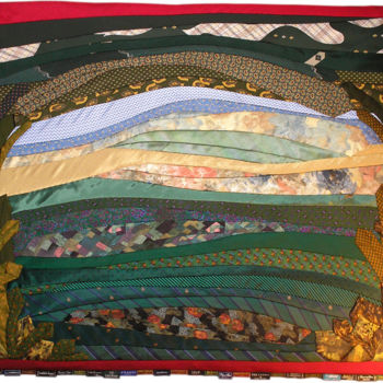 Sztuka tkaniny zatytułowany „Paradis” autorstwa Caroline Regnaut, Oryginalna praca