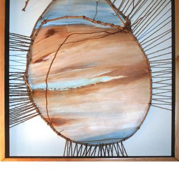 Painting titled "Earth Egg" by Carol Lorac Young, Original Artwork, Oil