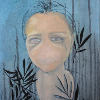 Painting titled "Melancolia" by Cassia Naomi, Original Artwork, Oil