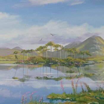 Pintura titulada "Pine island ." por Cathal O Malley, Obra de arte original, Acrílico
