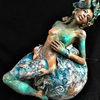 Скульптура под названием "AGENA" - Catherine Lesueur (C.Lesueur), Подлинное произведение искусства, Керамика