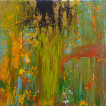 Картина под названием "Monet 4" - Catherine Maddens, Подлинное произведение искусства, Акрил Установлен на Деревянная рама д…