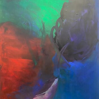 Malerei mit dem Titel "3 Couleurs : Rouge,…" von Catherine Maddens, Original-Kunstwerk, Acryl